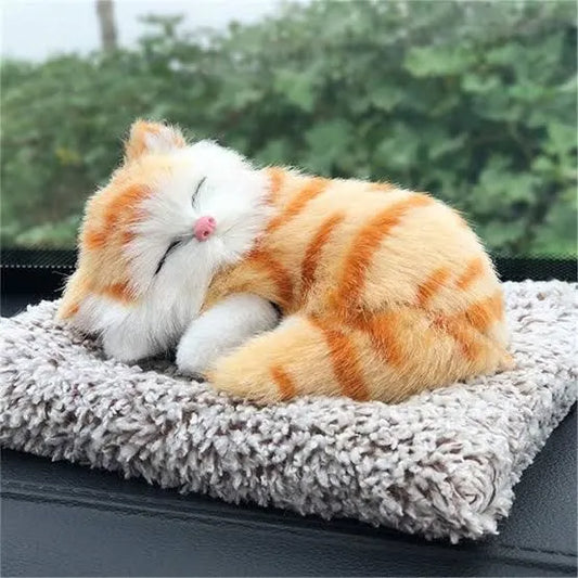 Sleeping Furry Cat For Decorations