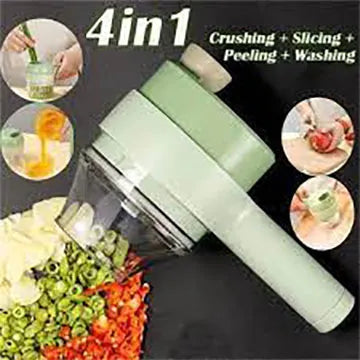 4 In 1 Handheld Electric Vegetable Cutter
