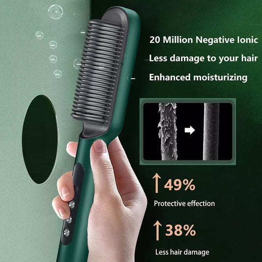 Electric Professional Hair Straightening Brush