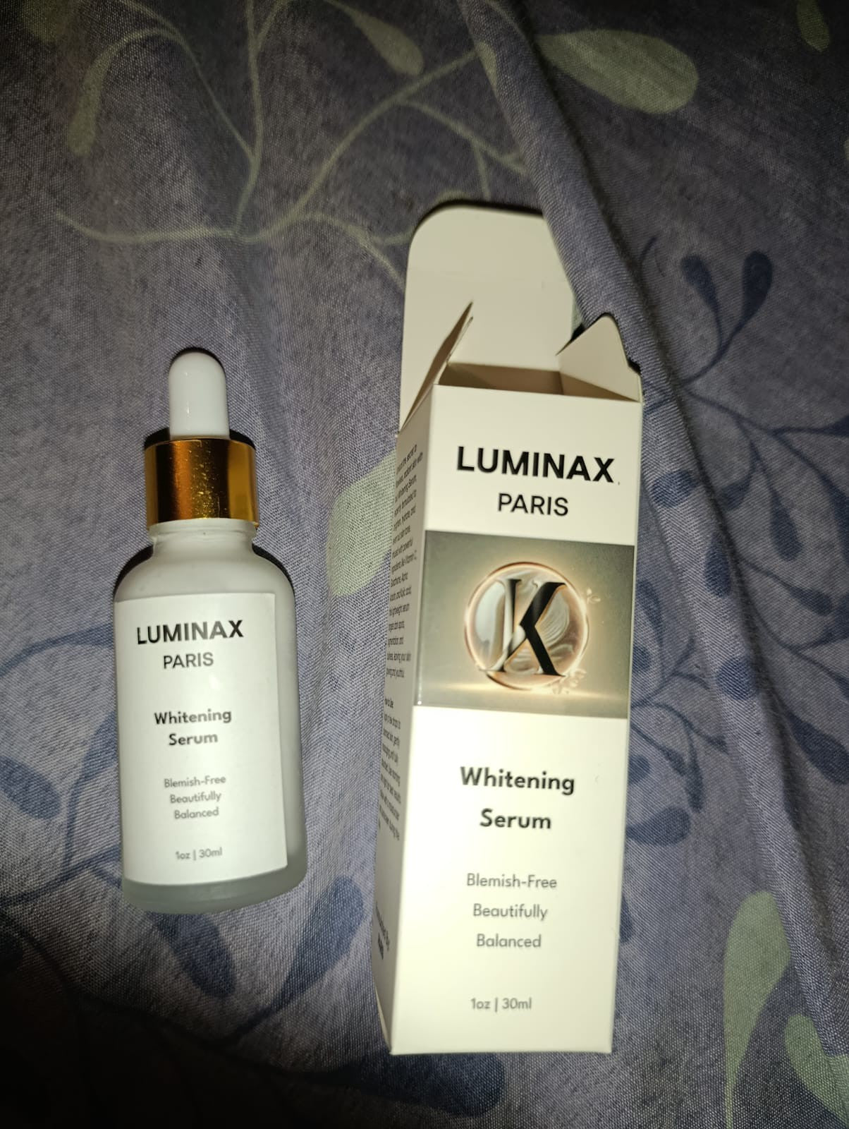 Luminax Paris whitening serum brightens skin tone