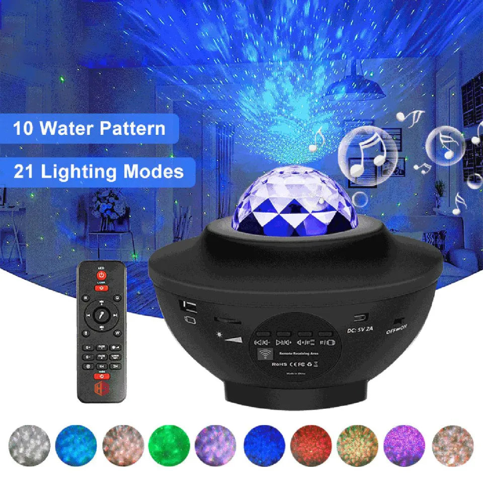 Remote Control RGB Galaxy Projector Lamp