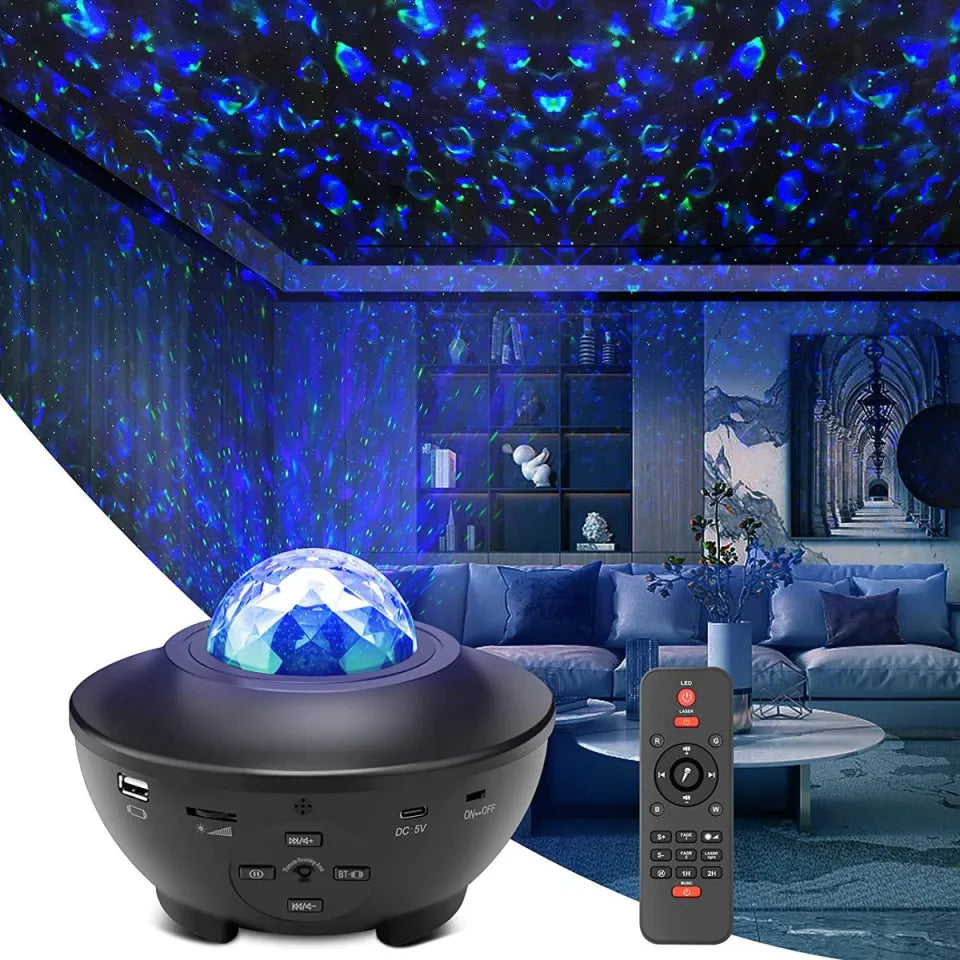 Remote Control RGB Galaxy Projector Lamp